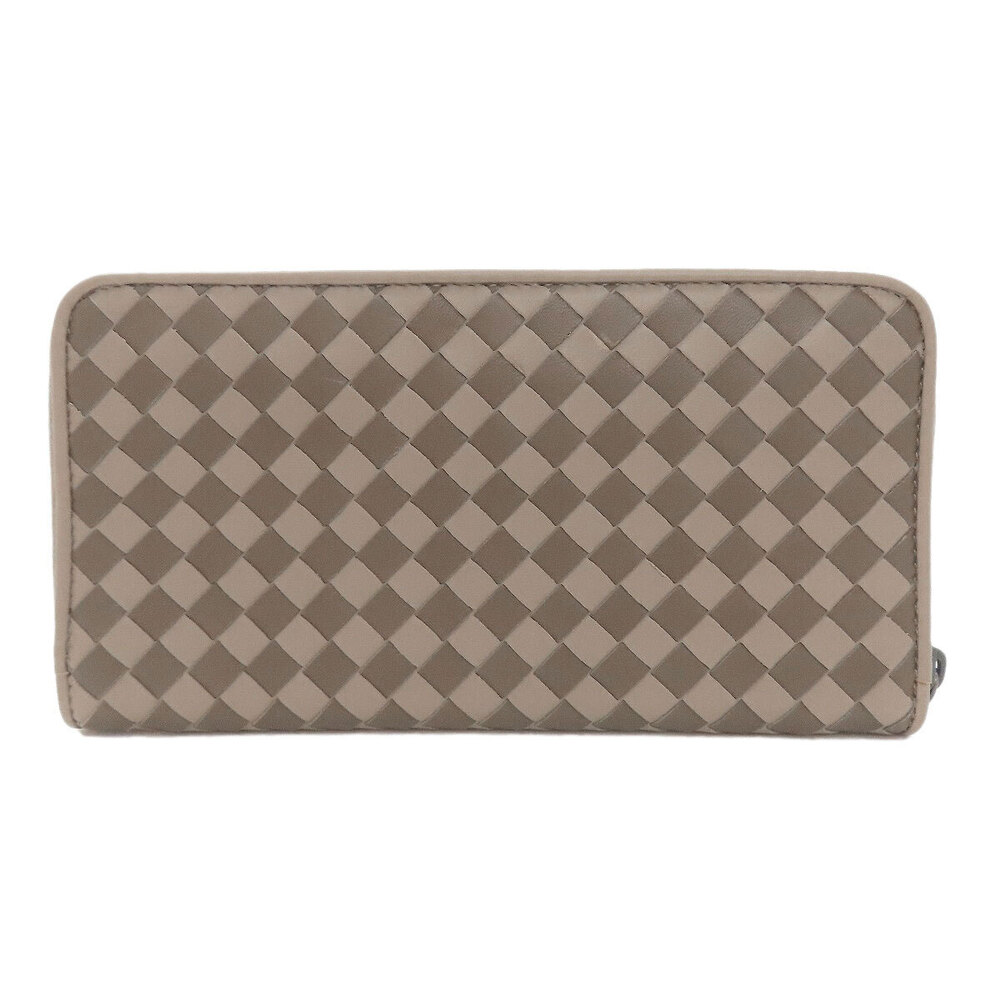 Bottega Veneta Intrecciato Long purse Leather Wallet coin Black